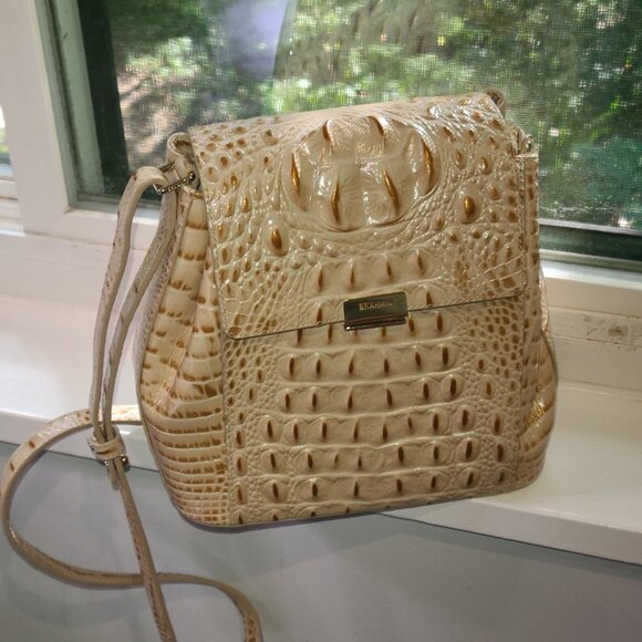 Brahmin Margo Champagne Melbourne EUC Turnlock - Picture 2 of 12